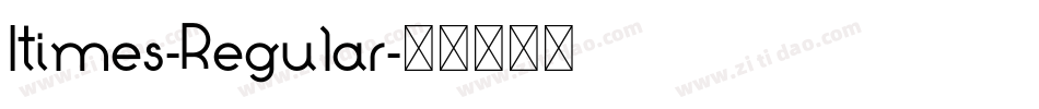 Itimes-Regular字体转换