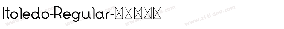 Itoledo-Regular字体转换