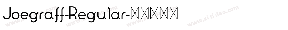 Joegraff-Regular字体转换