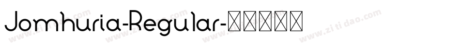 Jomhuria-Regular字体转换