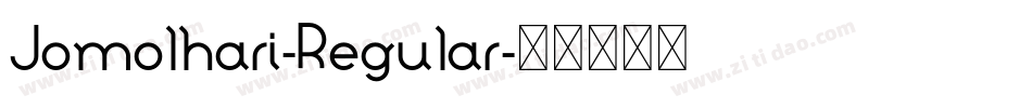 Jomolhari-Regular字体转换