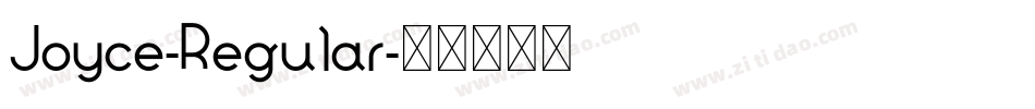 Joyce-Regular字体转换
