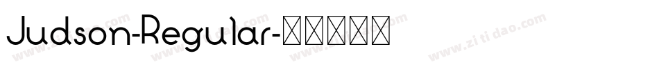 Judson-Regular字体转换