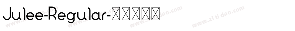 Julee-Regular字体转换