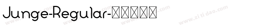 Junge-Regular字体转换