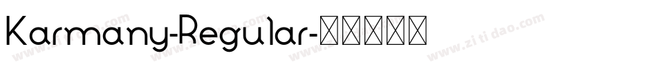 Karmany-Regular字体转换