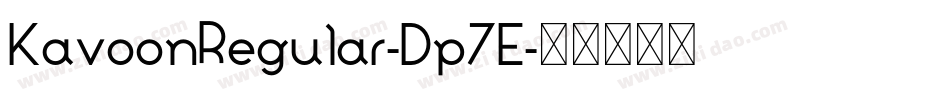KavoonRegular-Dp7E字体转换