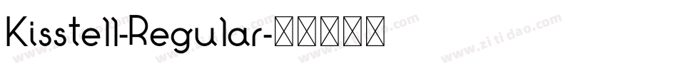 Kisstell-Regular字体转换