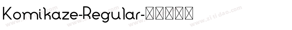 Komikaze-Regular字体转换