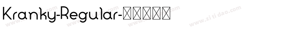 Kranky-Regular字体转换