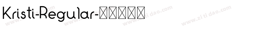 Kristi-Regular字体转换