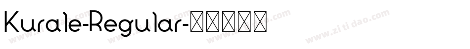 Kurale-Regular字体转换