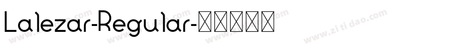 Lalezar-Regular字体转换