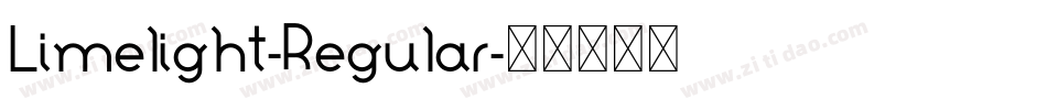 Limelight-Regular字体转换