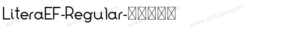 LiteraEF-Regular字体转换
