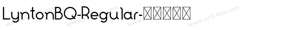 LyntonBQ-Regular字体转换