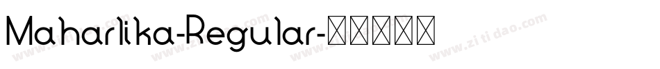 Maharlika-Regular字体转换