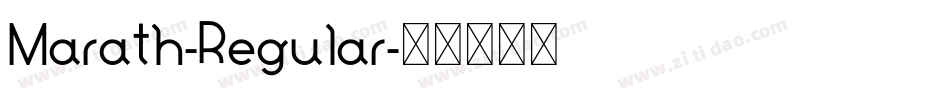 Marath-Regular字体转换