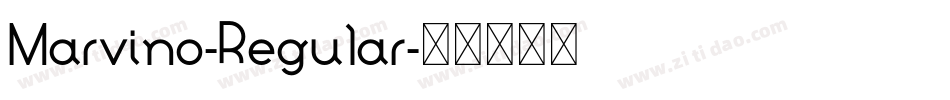 Marvino-Regular字体转换