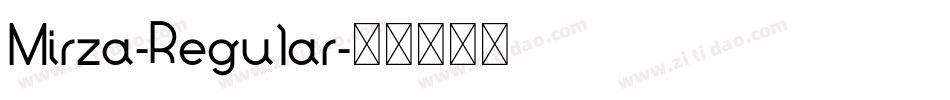 Mirza-Regular字体转换