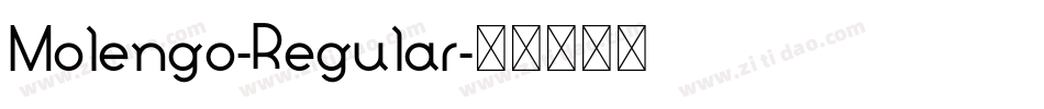 Molengo-Regular字体转换