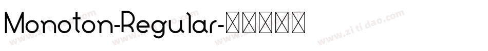 Monoton-Regular字体转换
