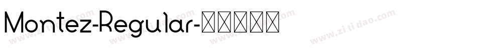 Montez-Regular字体转换