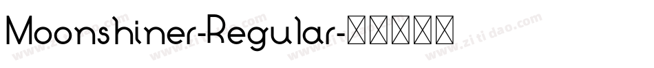 Moonshiner-Regular字体转换