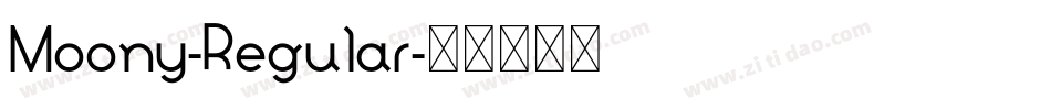 Moony-Regular字体转换