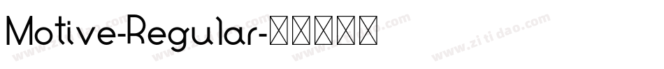 Motive-Regular字体转换