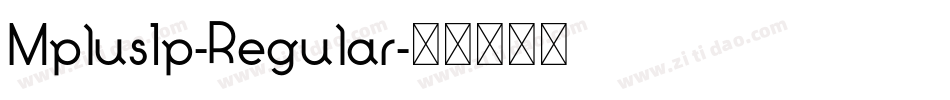 Mplus1p-Regular字体转换