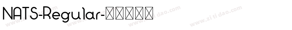 NATS-Regular字体转换