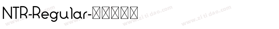 NTR-Regular字体转换