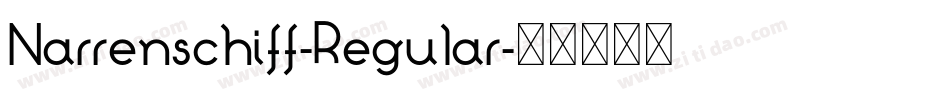 Narrenschiff-Regular字体转换