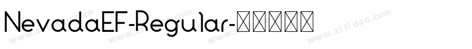 NevadaEF-Regular字体转换