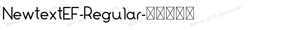 NewtextEF-Regular字体转换