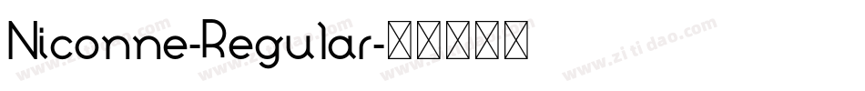 Niconne-Regular字体转换