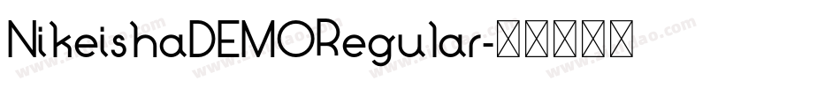 NikeishaDEMORegular字体转换