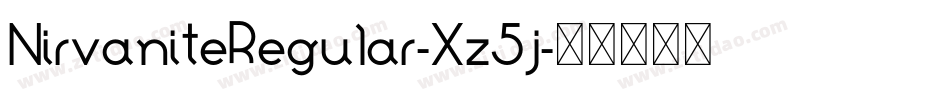 NirvaniteRegular-Xz5j字体转换