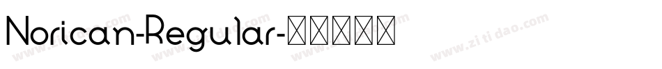Norican-Regular字体转换