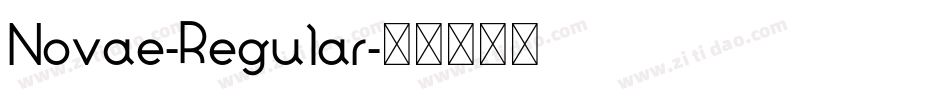 Novae-Regular字体转换