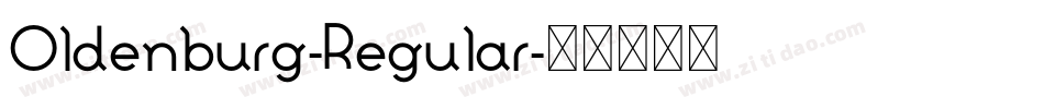 Oldenburg-Regular字体转换