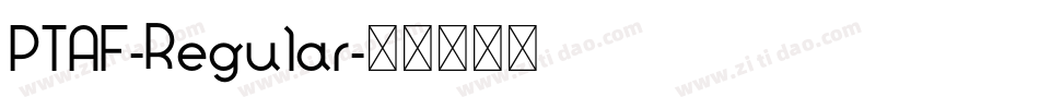 PTAF-Regular字体转换