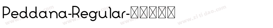 Peddana-Regular字体转换