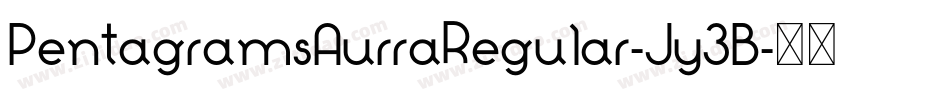 PentagramsAurraRegular-Jy3B字体转换