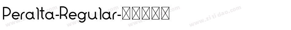Peralta-Regular字体转换