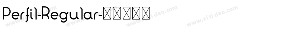 Perfil-Regular字体转换