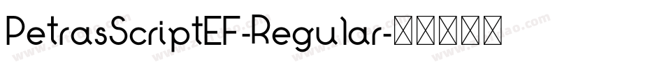 PetrasScriptEF-Regular字体转换