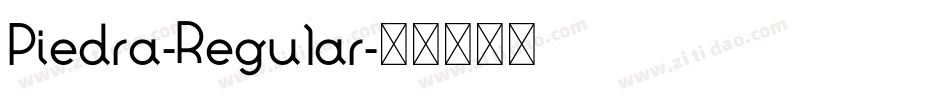 Piedra-Regular字体转换
