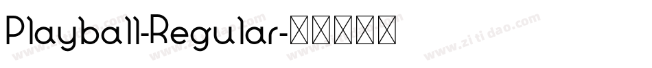 Playball-Regular字体转换